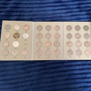 Complete Kenndy half (50cent) set,includes silver & clad coins ,some AU most VG+